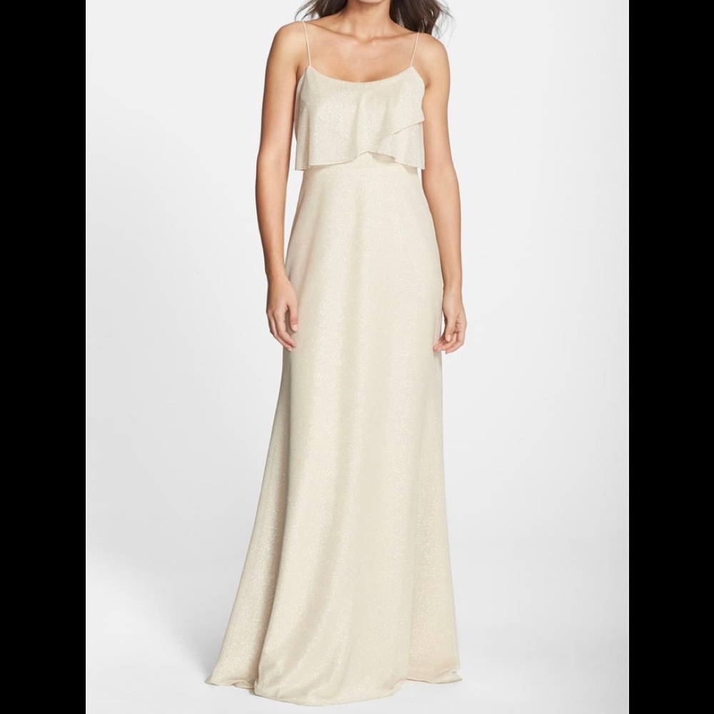 Jenny Yoo Blake Gown - Champagne/Gold